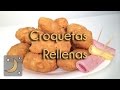 Receta de Croquetas de Papa Rellenas con Jamón y Queso - Versión Rápida!