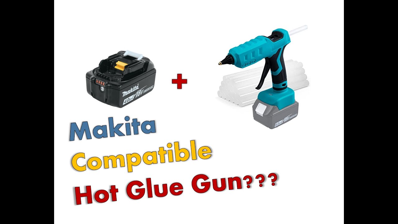 Mellif Hot Glue Gun Cordles Powered by Dewalt Makita Black&Decker