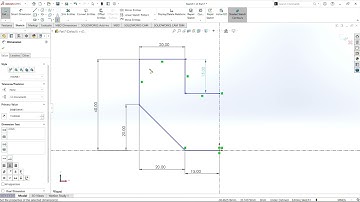 SolidWorks Tutorial 19: Drawing a Precise Mechanical Part with Mirror and Sketch Fillet Tools