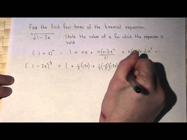 The Binomial Theorem Fractional Powers Expanding 1 2x 1 3 Youtube The Binomial Theorem Fractional Powers Expanding 1 2x 1 3 Youtube