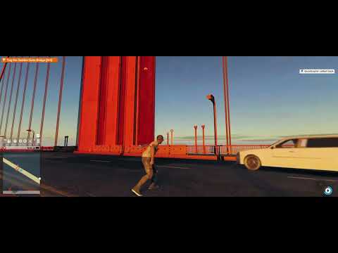 Watch Dog 2 PC Ultrawide Max Settings Gameplay [4K60FPS] - Golden Gate Bridge Paint Job