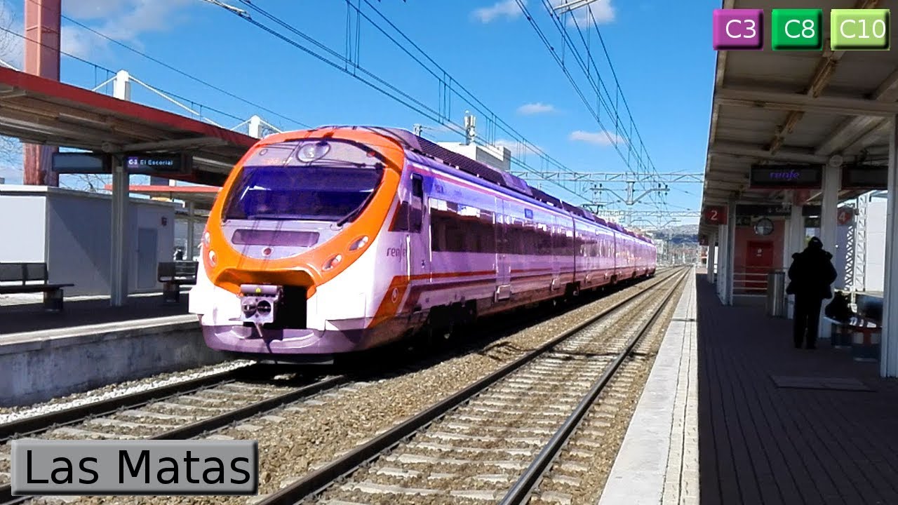 Las Matas C3 - C8 - C10 : Cercanías Мадрид ( ИНСЖД Civia - 446 )
