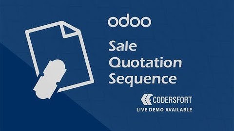 How to create sale quotation in ODOO tutorial for beginners | ODOO Sale Quotation Sequence