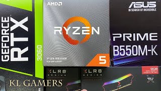 AMD Ryzen 5 3600 ASUS PRIME B550M-K RTX3060 TUF Gaming PC Build Benchmark