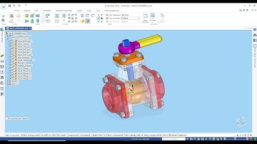 Solid edge assembly tutorial valve assembly | Part modelling and assembly