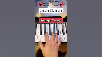 Thumbnail of Stranger Things Piano Easy Tutorial #shorts #piano