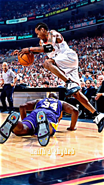 The only PLAYER who can DEFEND Iverson so hard🥶 #shorts