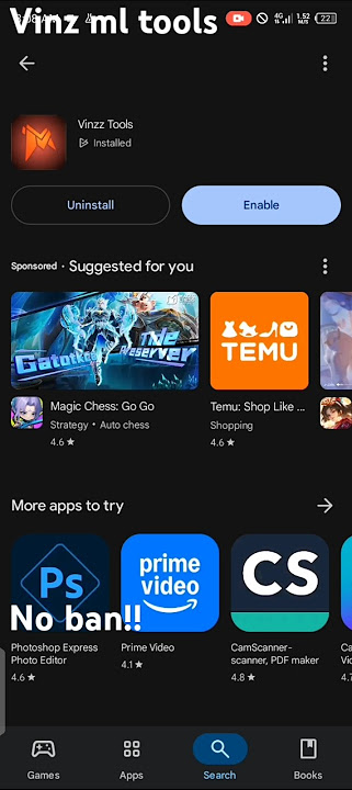 Vinz ML tools!!!! no ban #injector #mlbb #script #mobilelegends #phonk