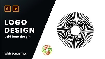 Create Impossible Circular logo with Unique Grid Method | logo design tutorial