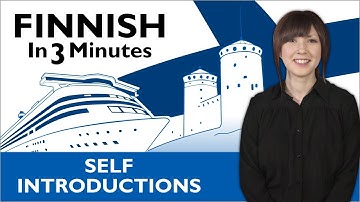 Learn Finnish - Finnish in Three Minutes - How to Introduce Yourself in Finnish