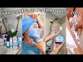 Morning Skincare 2021 + Blue Products Shower Routine *my new bathroom*