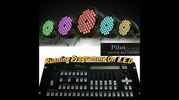 Running LED Par Light Programme On Pilot 2000 || Pilot 2000 Par Light Programing हिन्दी मे