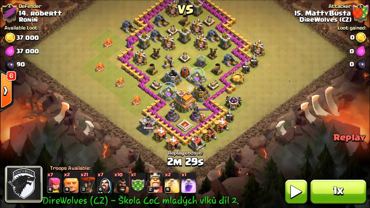 Clash Of Clans CZ - škola CoC lekce 2 by Direwolves CZ