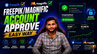 🔴 LIVE CLASS | Freepik  Account Approval – Complete Step by Step Guide screenshot 2