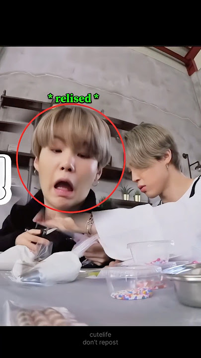 when suga did not notice about this plastic ?