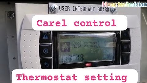Zamil package unit ptx060 model carel Controlle Thermostat setting #zamil #packageunit #motor