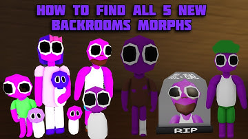 UPDATE - How To Find ALL 5 NEW BACKROOMS MORPHS in Find The Backrooms Morphs