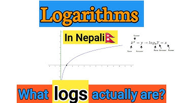 Logarithm 01: Basics of log for class 11,IOE,B.Sc. CSIT & Other Competitive Entrance Examinations 🇳🇵