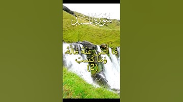 سورة المسد بتلاوة اسلام صبحي❤️❤️
