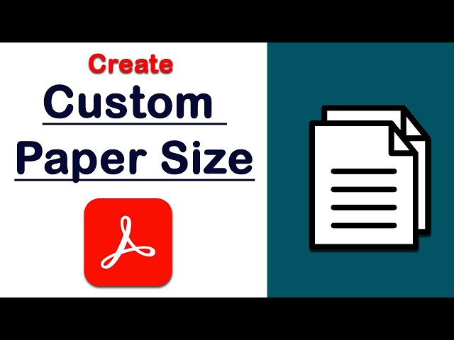 Making User Defined Paper Sizes