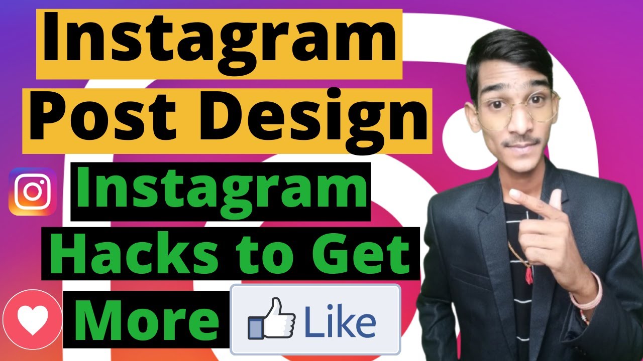 instagram post design template: instagram hacks to get more likes | instagram tips and tricks 2021