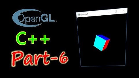 OpenGL Tutorial - 6 | Rotation and Hidden Surface Removal | OpenGL in C++ with the GLUT library
