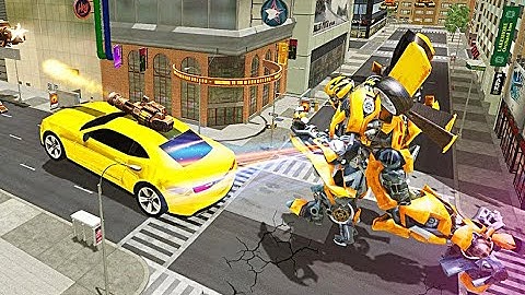 Grand Robot Car Transform 3D Game - Level 2