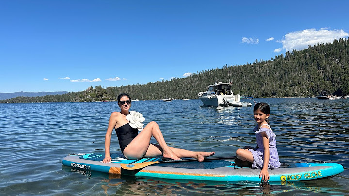 Trang Khàn dạo chơi Lake Tahoe mùa hè bên con gái và bạn chí cốt