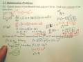 3 7b Optimization Problems – Calculus