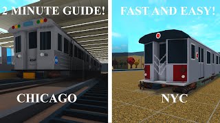 How To Build A Subway/Train In Bloxburg In 2 Minutes!