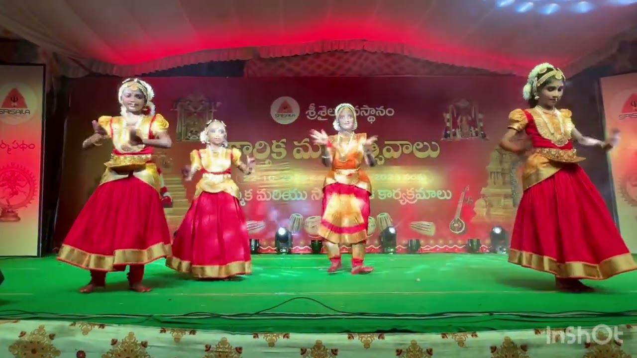 Laasya Nrityalaya students performance at Srisailam temple 