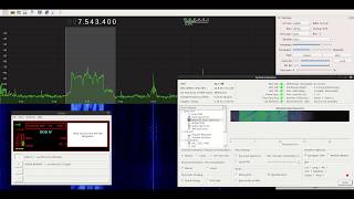 DRM Demodulation ICOM IC 7300 + PTRX 7300 Panadapter + RTL SDRHF + GQRX + DREAM