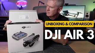 DJI Air 3 RC2 Fly More Combo- Unboxing & Comparison #dji #djidrone #djiair3 #dronevideo #drone