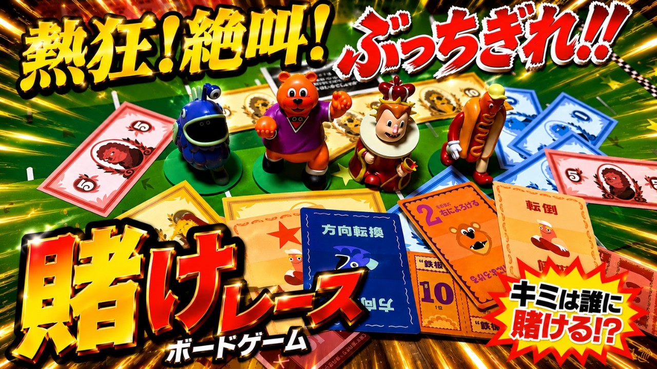 Hot Streak] This crazy horse-less betting race board game where