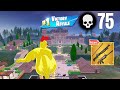 75 elimination solo vs squads wins fortnite chapter 5 gameplay ps4 controller
