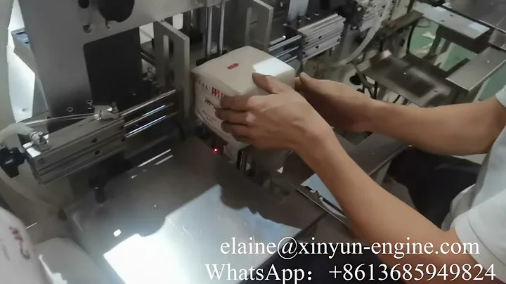 125*125*120mm Semi Automatic Double Heads Napkin Tissue Paper Packing Machine