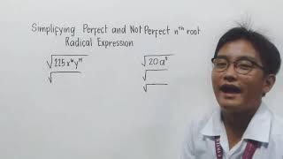Simplifying Perfect and Not Perfect Nth Root Radical Expression.