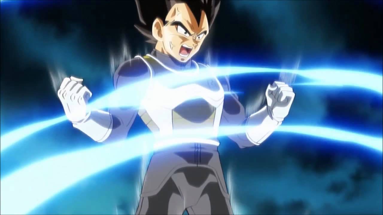 Vegeta goes super saiyan god super saiyan Ressurection of f YouTube