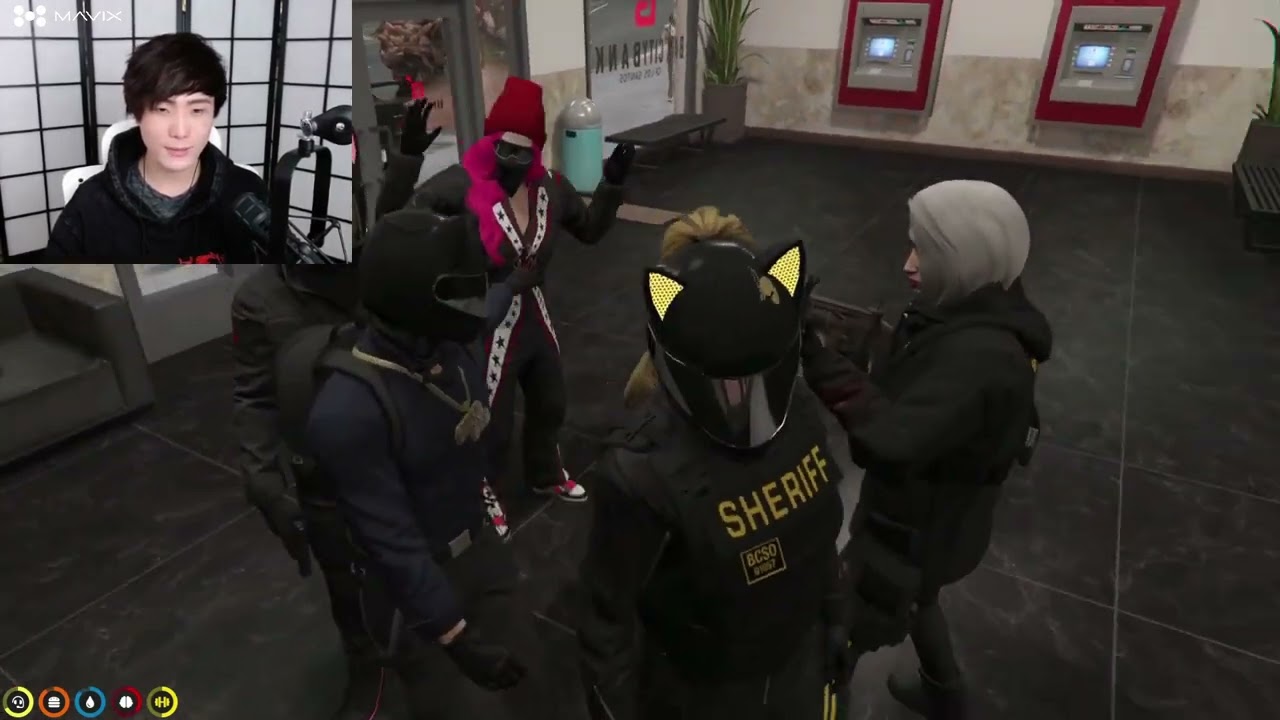 Officer Claire is afraid of CG Yuno.