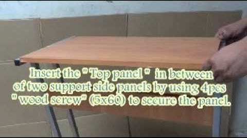 Assembly Instructions for (GD-3001) Kenko Cordia Computer Table