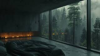 Rain On Window For Relaxing Sleep And Study | Cozy Rainfall Ambience | 3 Hours Relaxing Rain Sounds
