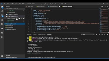 typescript tutorials - configuring webpack typescript together