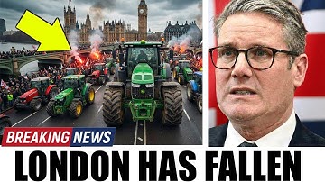 1 MIN AGO : Farmers SEIZE London with 1900 Tractors  Crush Starmer’s Death Tax! | News UK