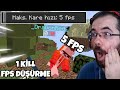 efsane challenge! 1 Kill = FPS DÜŞÜRME CHALLENGE Minecraft Bed Wars