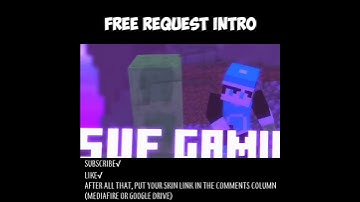 Minecraft Intro•YUSUF GAMING | Request #1