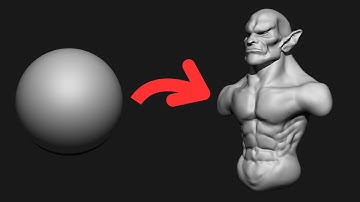Zbrush Time Lapse Sculptinf alien orc dude! FIRST VIDOE