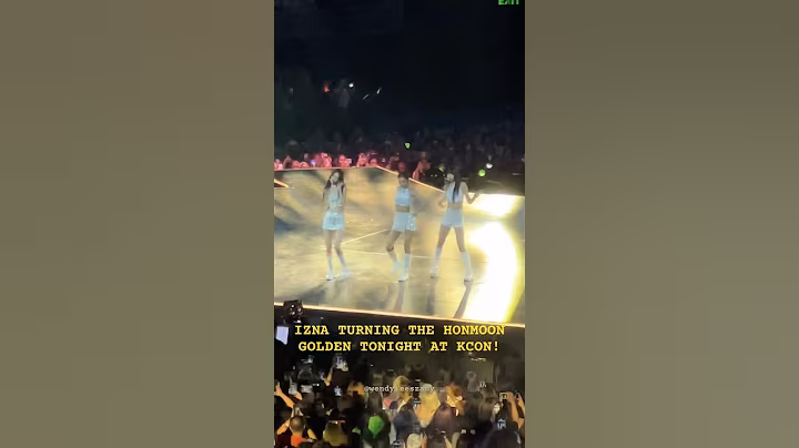 IZNA performs GOLDEN at KCON Mcountdown Day 1!!! #kpopdemonhunter #golden #izna #kpop #kcon