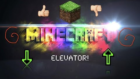 Minecraft: FAST, EASY, Elevator NO MODS OR REDSTONE