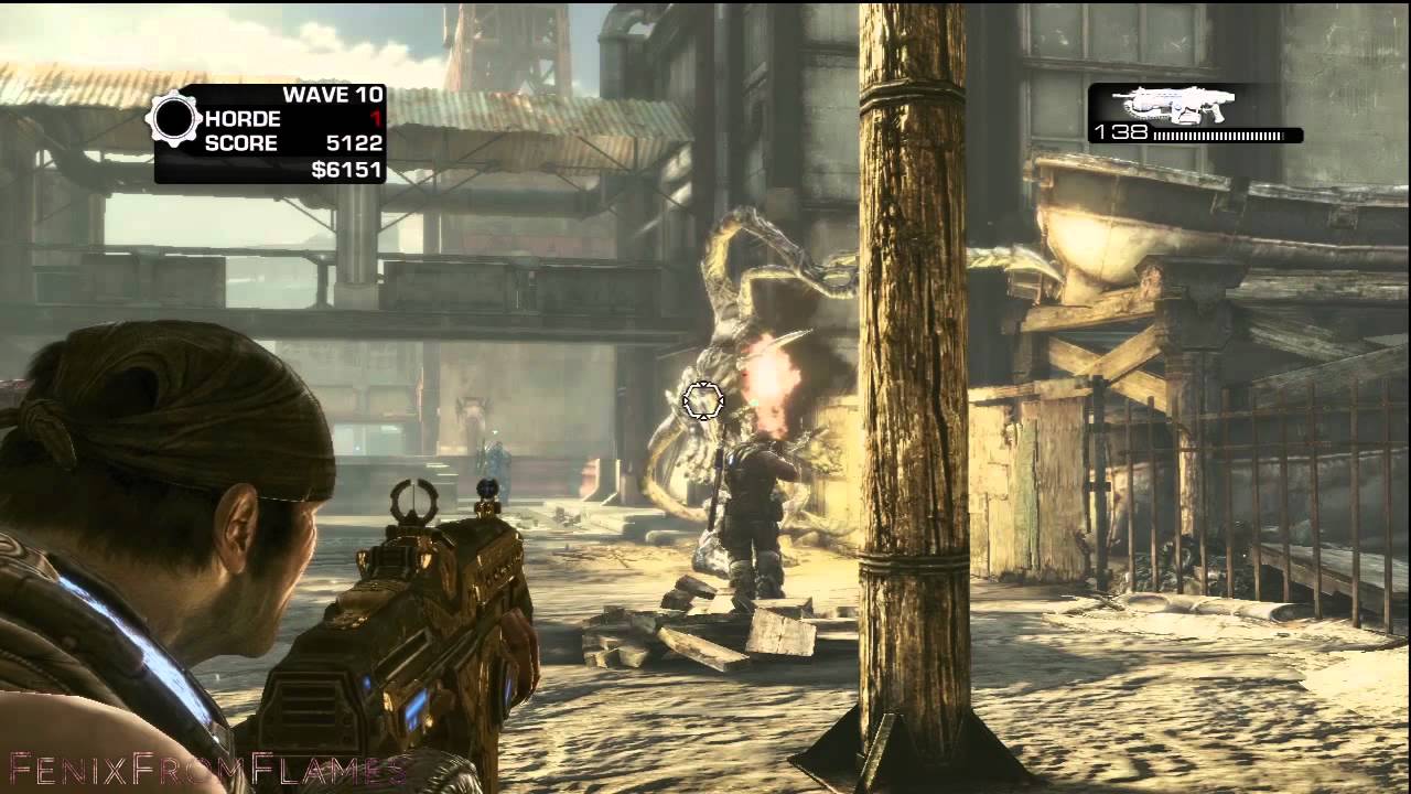 Gears Of War 3 Horde Mode (Hardcore) - Waves 8-10