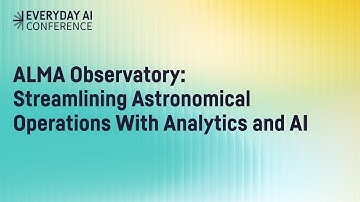 ALMA Observatory: Streamlining Astronomical Operations With Analytics and AI